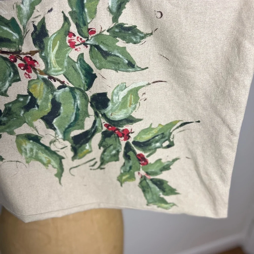 Pottery Barn holiday decorative pillow cover with zipper 16” x 26”